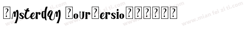 Amsterdam FourVersio字体转换